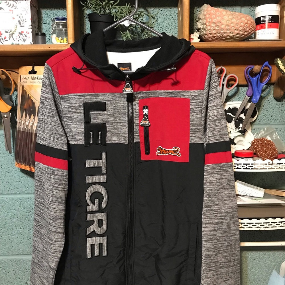 Le Tigre Black and Red Hoodie